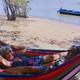 Kristine Kippins and her mom on Shell Beach in Guyana, 2017 (courtesy of Kristine A. Kippins)